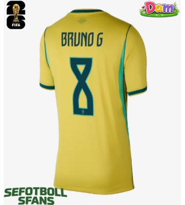Brasilien Bruno Guimaraes #8 Hemmatröja Kvinnor VM 2026 Kortärmad
